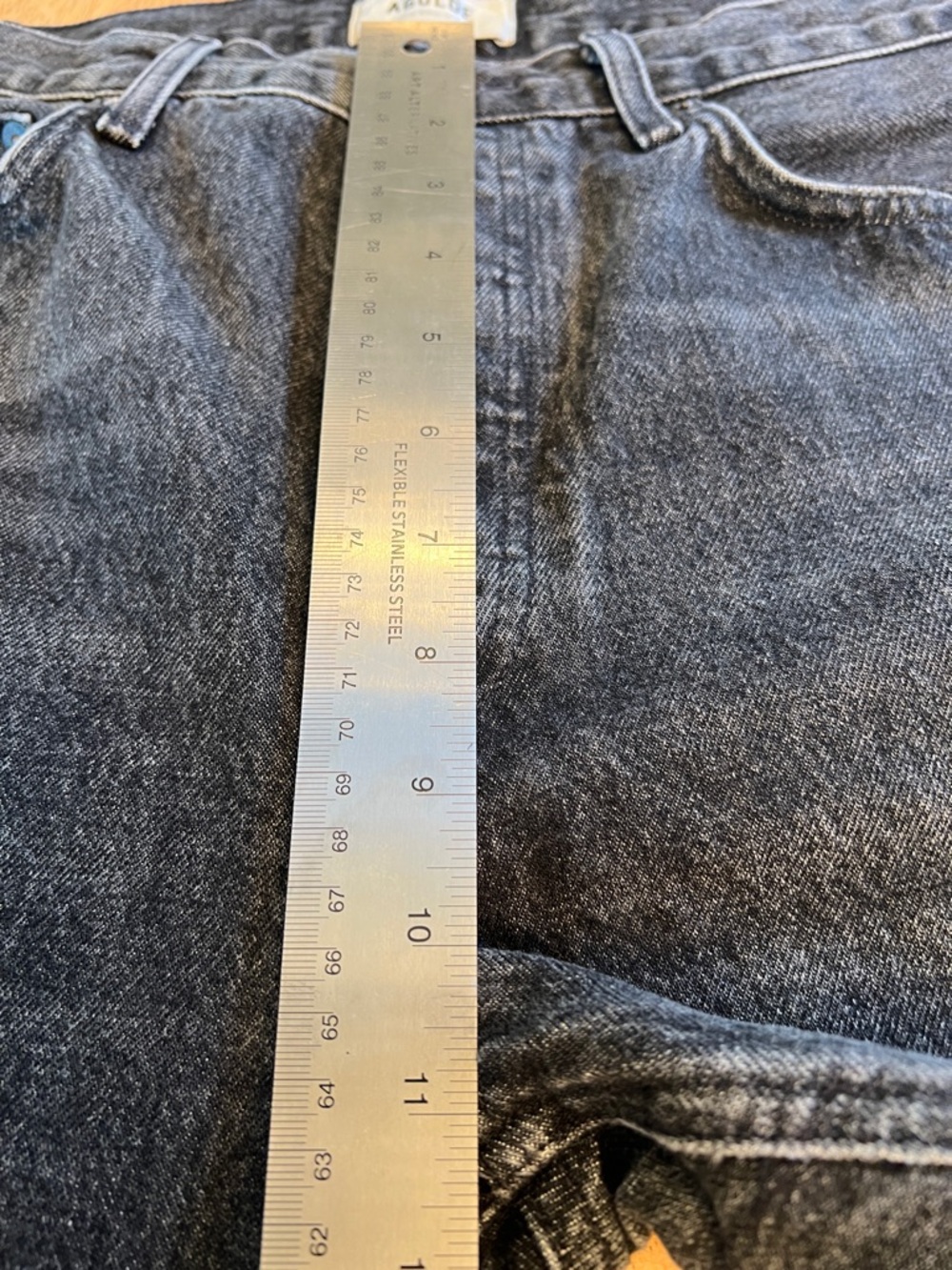AGOLDE Fran 100% Cotton Washed Black Jeans size 28 - Picture 13 of 15